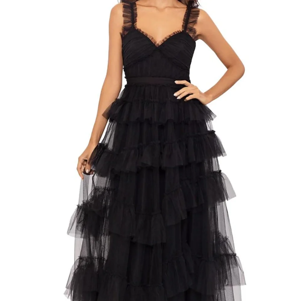 

Romantic Tulle Prom Dress For Women Sweetheart Neck Tank Evening Gowns Floor Length A Line Party Dresses robes de soirée