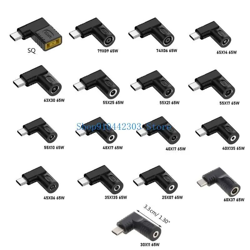 (Typ-C) Stecker auf 3.0x1.1mm 7.9x0.9mm 5.5x1.7mm 7.4x0.6mm 6.5x1.4mm 6.3x3.0mm Stromadapter – Detail 6