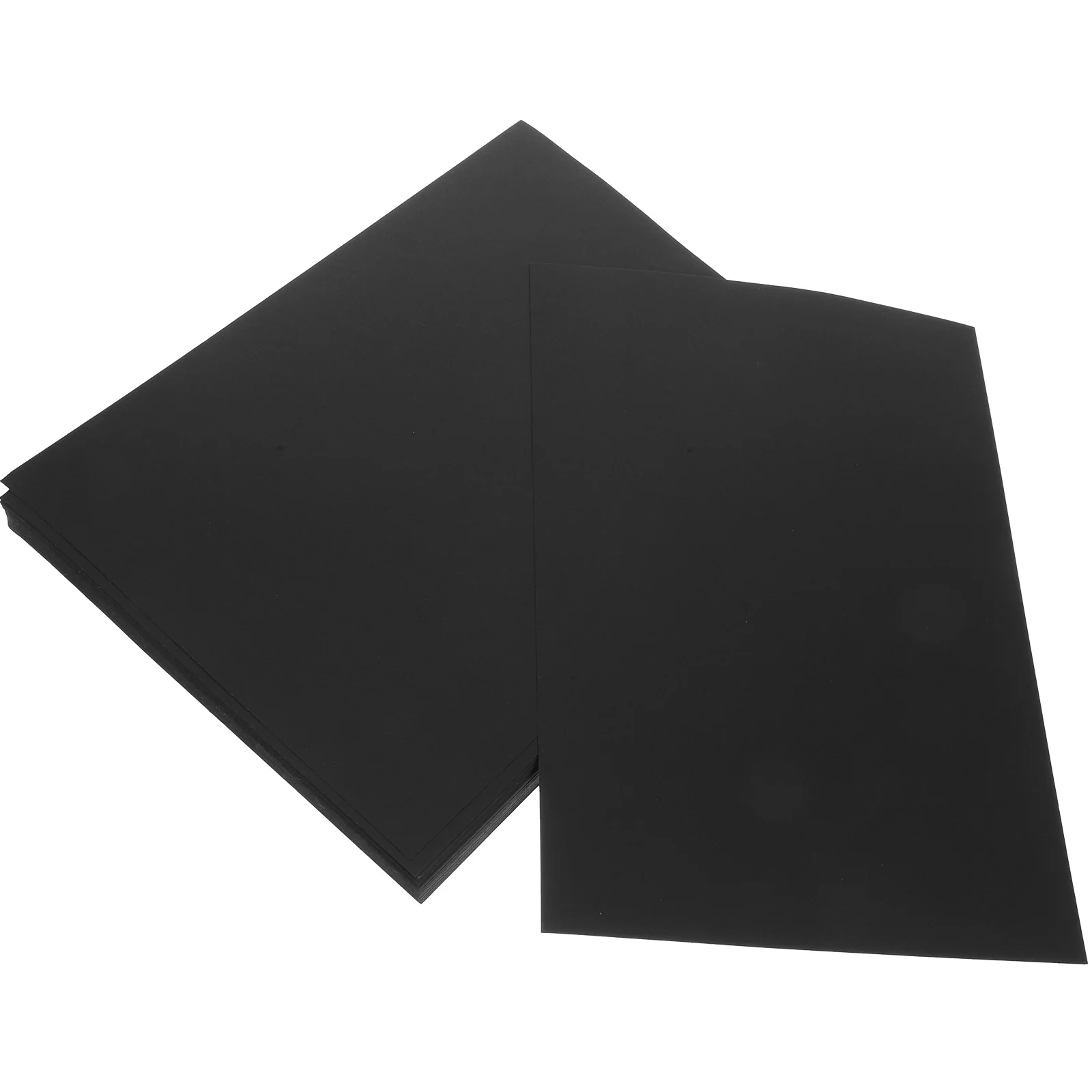 50 Pcs Heavyweight Black Cardstock A4 Cardboard Hand-painted Sketch Papers for DIY Craft Handmade Materials Blank