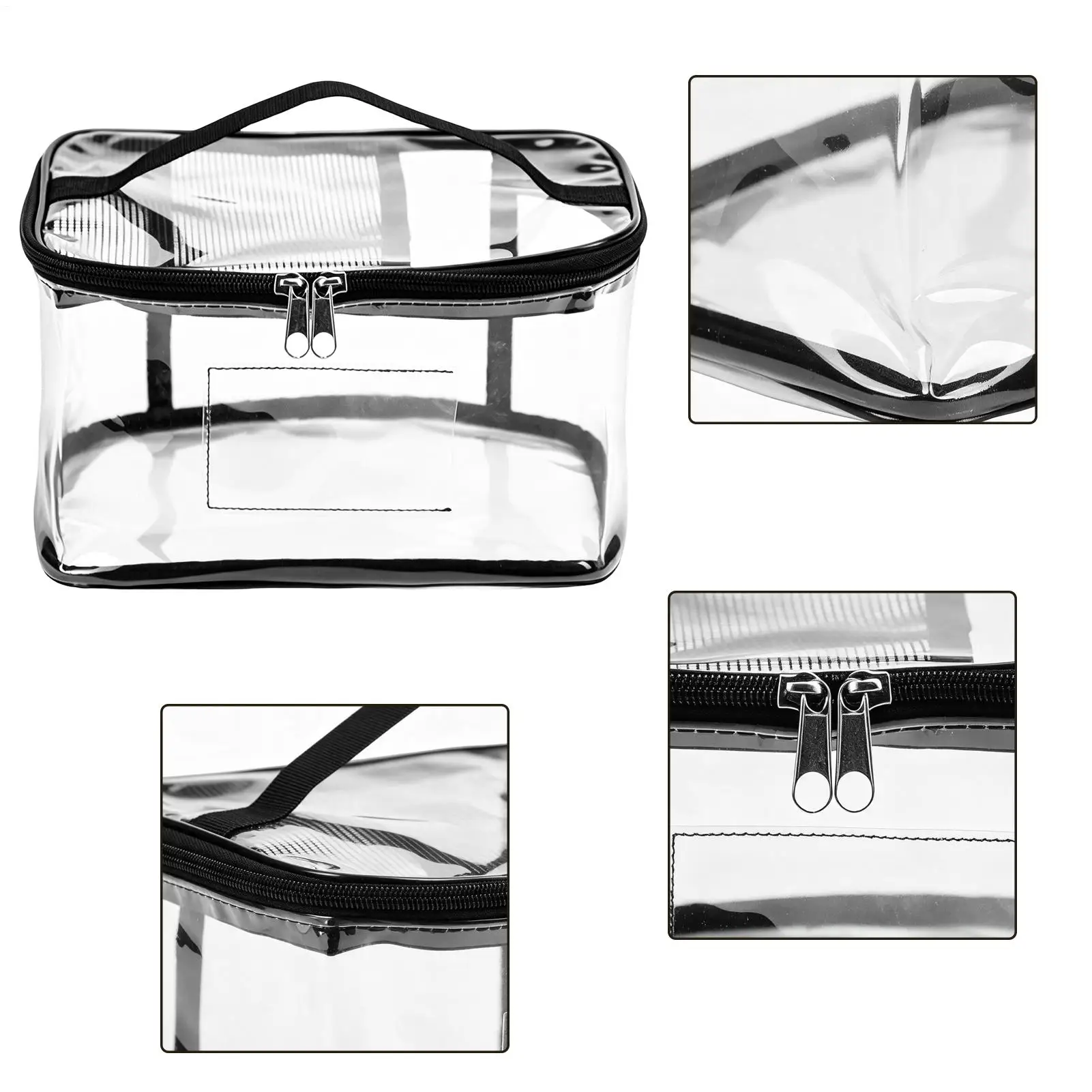 Toy Bags For Storage 6 Pieces Clear Puzzles Organizer Pouch With Label And Pocket Dustproof Toys Storage Bags For Nursery Home view 5