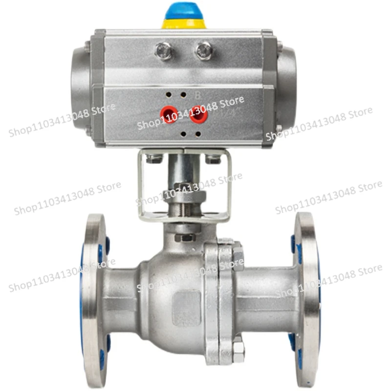

Q641F-16 Pneumatic stainless steel cast steel high temperature steam flange ball valve AT pneumatic shut-off valve DN15-DN300