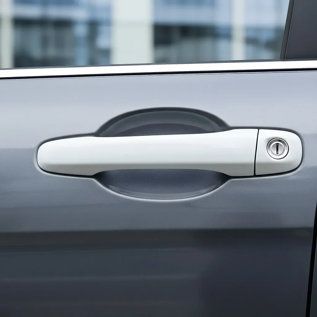 

8 шт., наклейка против царапин на дверную чашу автомобиля из ТПУ — прозрачная защитная пленка для дверной ручки (универсальные автомобильные аксессуары)