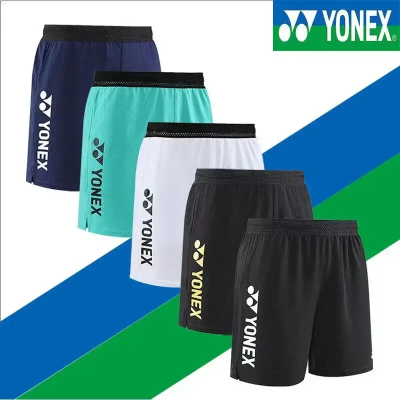 YONEX Badminton Suit Men's Bottom Shorts Breathable Quick Drying Casual Sports Shorts Running Gym Jogging Outdoor Sports Shorts