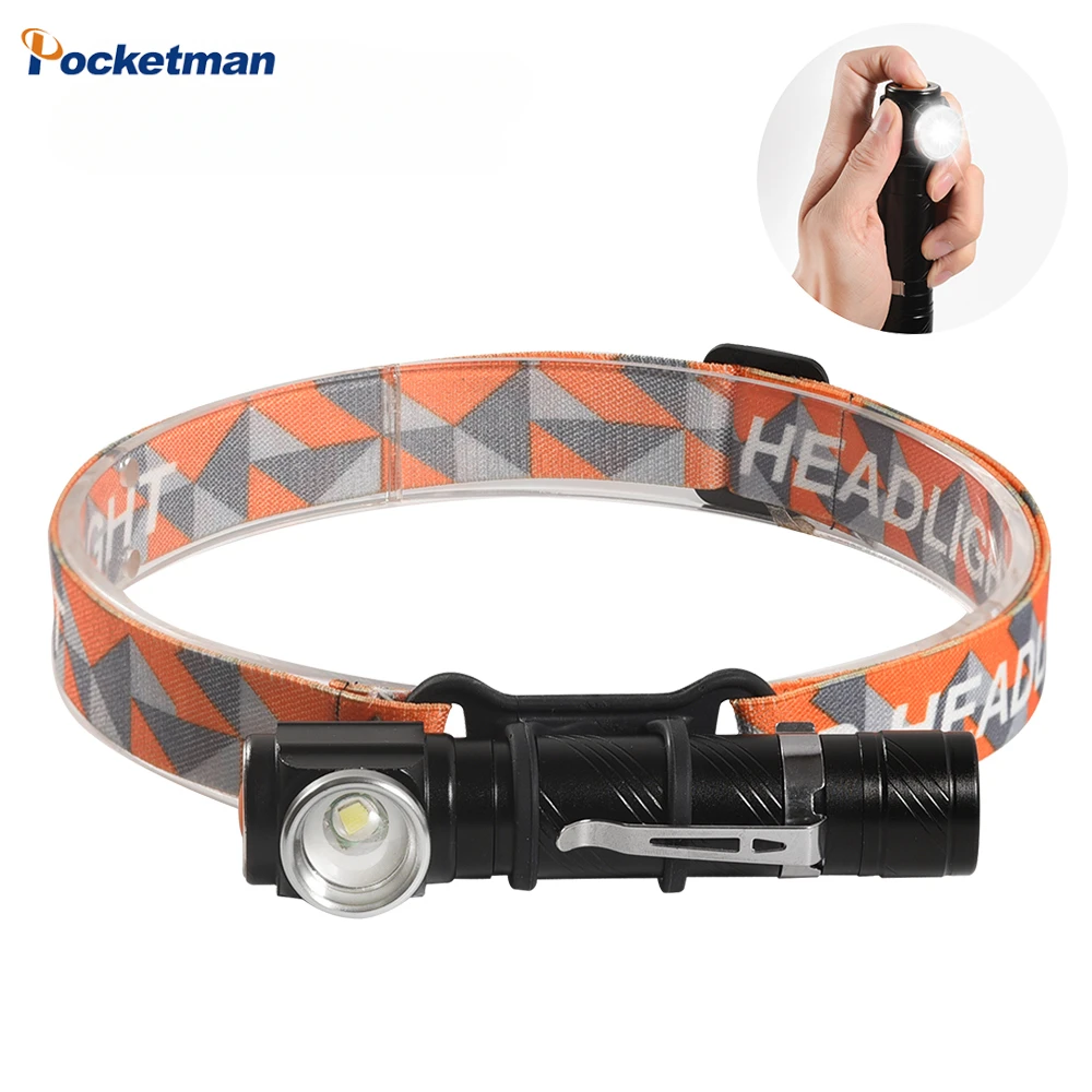 

Multifunction LED Headlamp USB Plug Rechargeable Headlight Zoomable Flashlight 3-Mode Magnetic Work Light Night Fishing Lighting