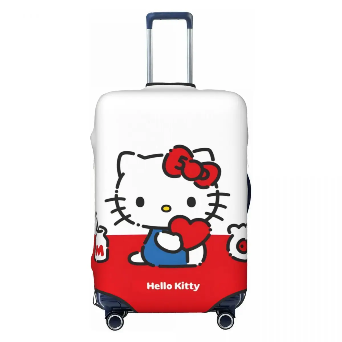 

Custom Kawaii Hello Kitty Cat Luggage Cover Cute Cute Kitten Suitcase Protector Covers Suit For 18-32 inch