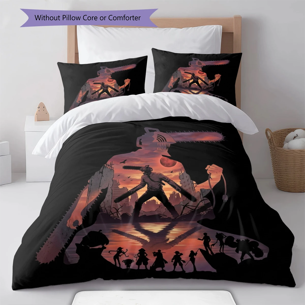 Chainsaw Man Duvet Cover - Soft Comfortable, Children Bedding Gift, Extra Large  Different Sizes -HE76