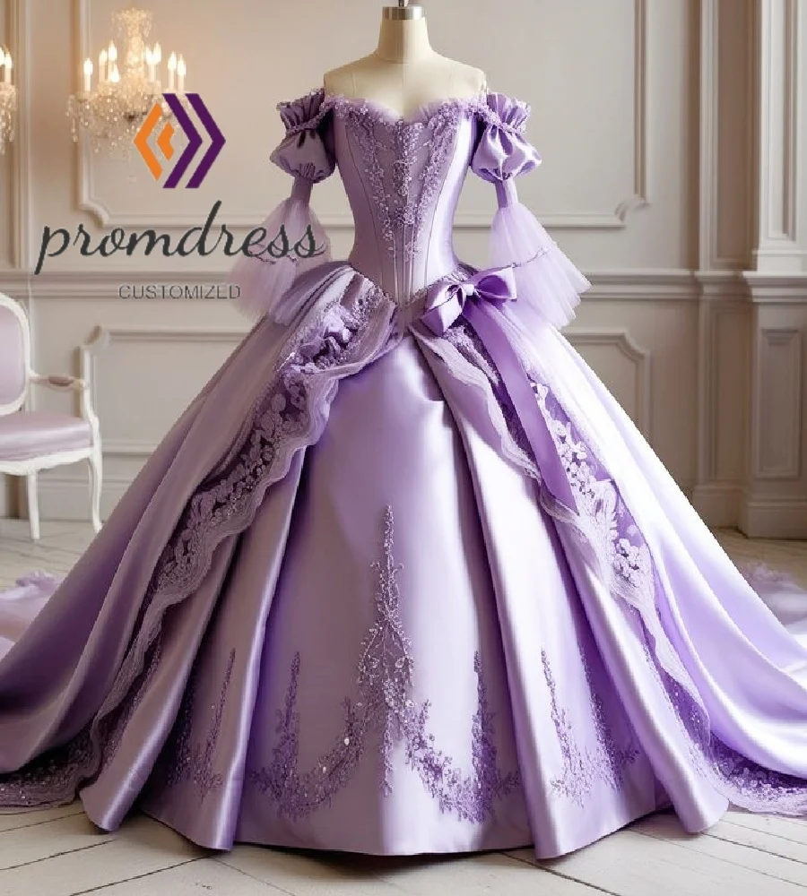

Glamorous Lilac Renaissance Evening Dress Elegant Rococo Baroque Victorian Prom Dresses 18th Costume Aesthetic Fantasy Formal