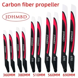 Carbon Fiber Helicopter Main Blade 360/420/380/510/560mm For ALIGN 450/470L 550 700 ALZRC X360 SAB 380 570  RC Helicopter  parts