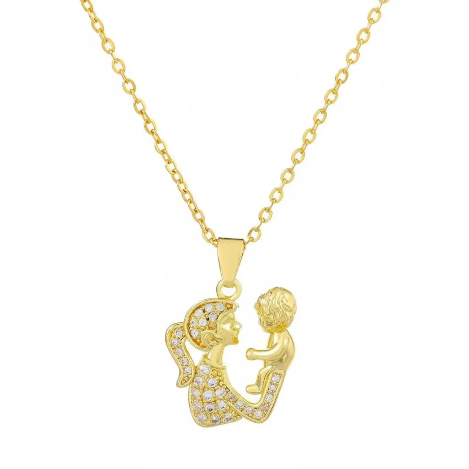 Mother Child Heart Necklace Adjustable Locket Meaningful Gift for Birthdays
