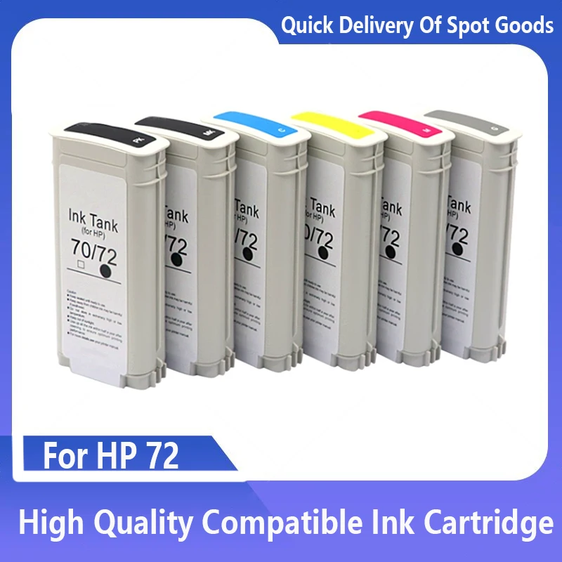 

For HP 72 Compatible Ink Cartridge For HP T790 T610 T620 T770 T795 T1100 T1120 T1200 T1300 With Chip