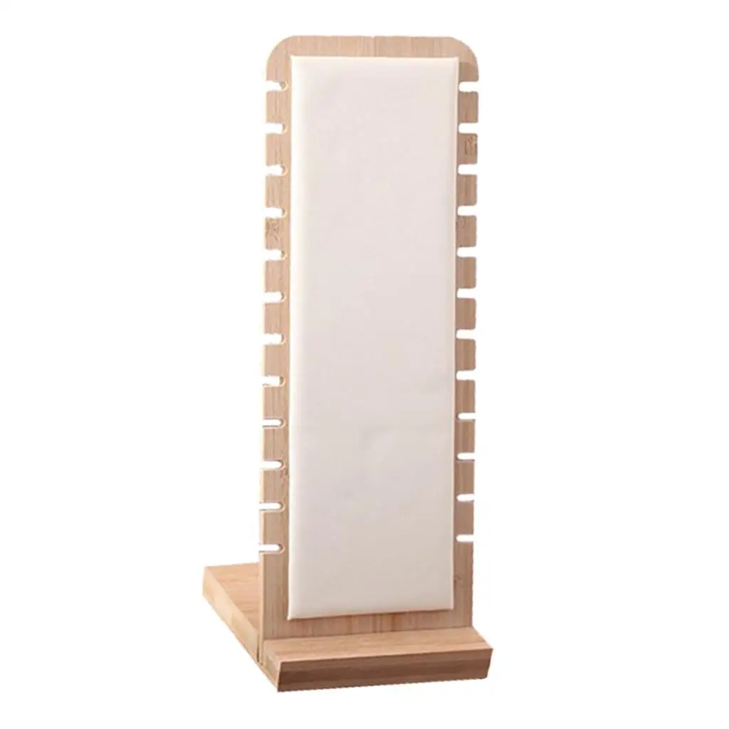 Necklace Organizer Stand for Jewelry, Available in 3 Colors , White Leather