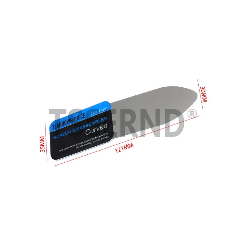 1pc Steel Metal Mobile Phone Curved LCD Screen Spudger Opening Pry Card Tools Ultra Thin Flexible Mobile Phone Disassemble Tool