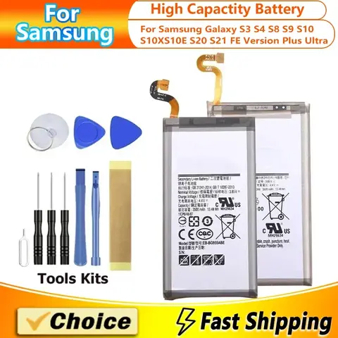 품질 배터리 EB-BG973ABU EB-BG975ABU EB-BG980ABY 삼성 갤럭시 A 참고 S3 S4 S8 S9 S10 S10X S10E S20 S21 플러스 울트라 2018
