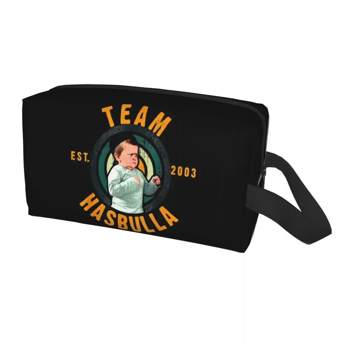 Team Hasbulla Hasbullah Fight Meme Cosmetic Bag Women Fashion Large Capacity Makeup Case Beauty Storage Toiletry Bags