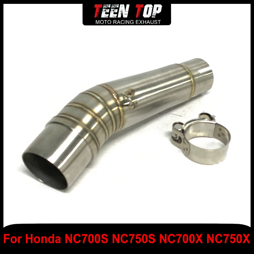 

Motorcycle Escape 51MM Stainless Mid Connection Pipe For Honda NC700S/NC750S Exhaust Middle Link Pipe NC700X NC750X 2012-2020