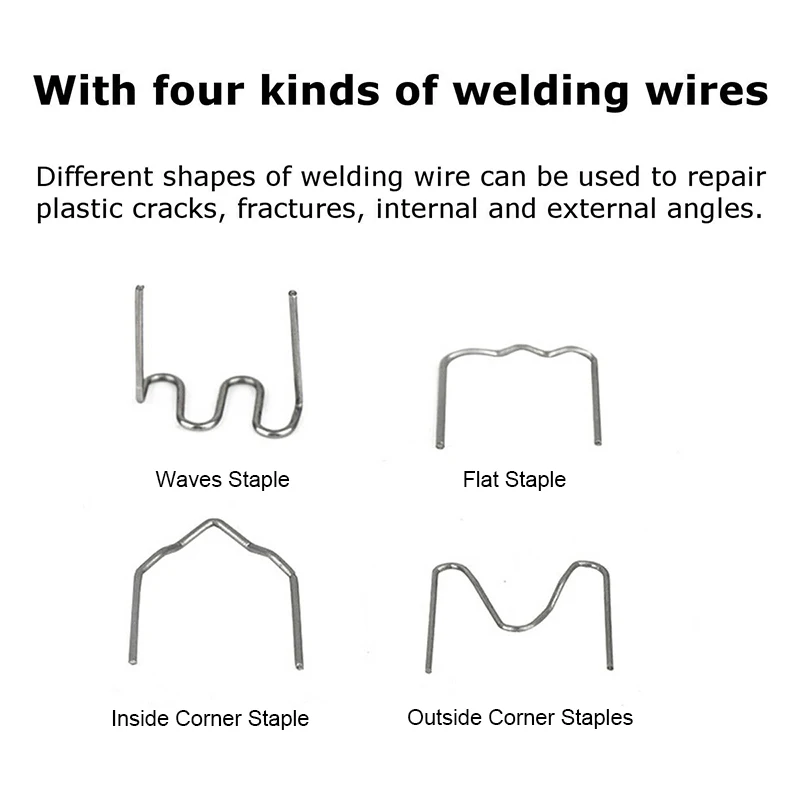 Plastic Welding Machine Car Bumper Repair Welding Tool Ergonomic Hot Stapler Machine Soldering for Plastic Staple Machine Garage