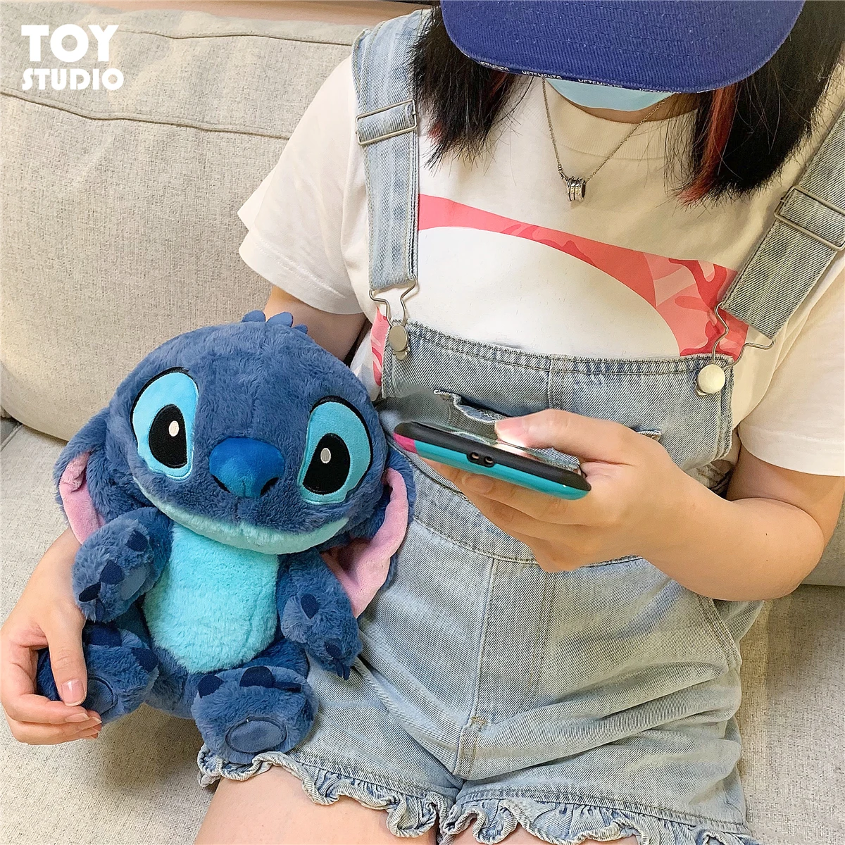 

New Disney Lilo&Stitch Plush Doll Lilo and Stitch Stuffed Stitch Plush Toy Peluche Stitch Toy Anime Baby Sleep Toys Kids Gift