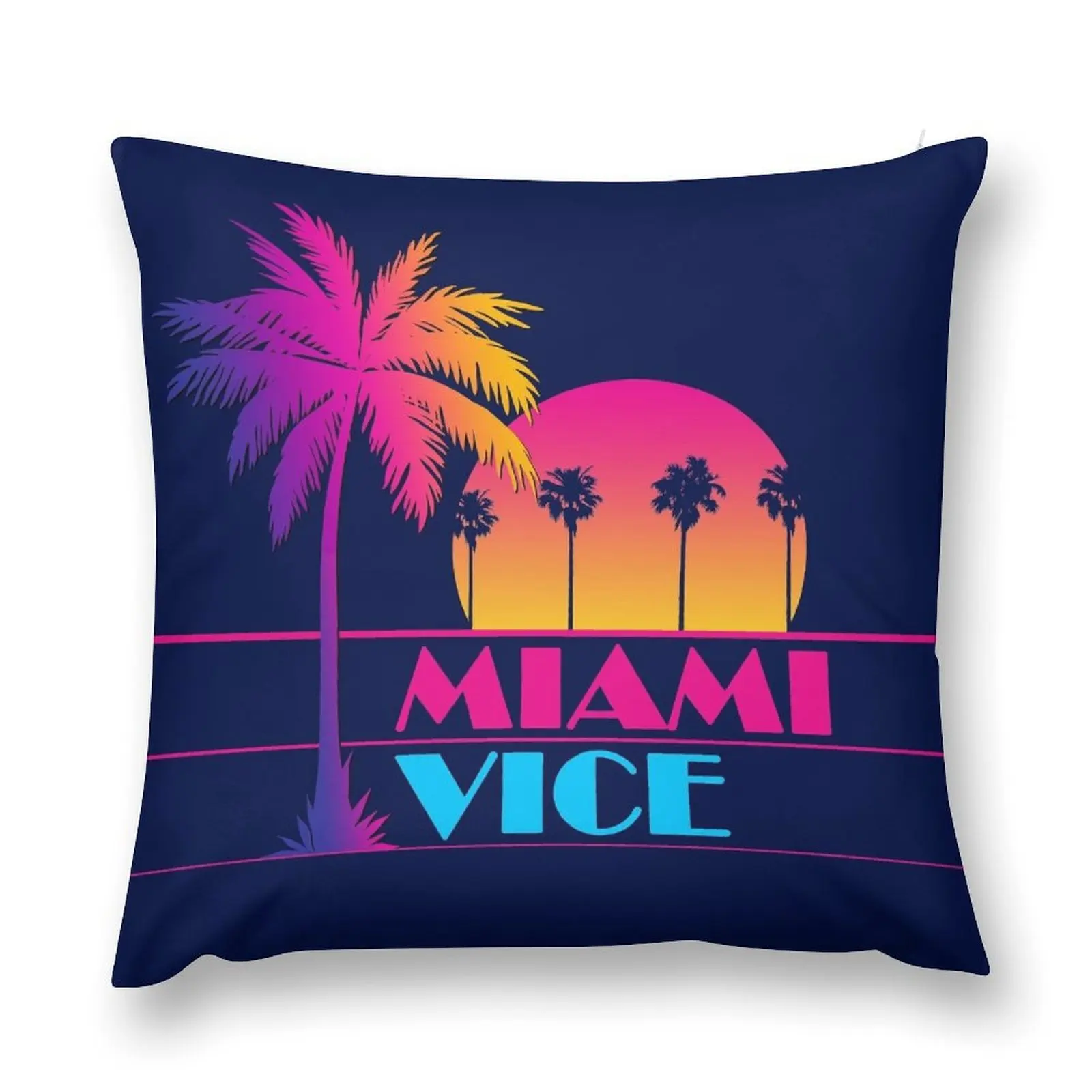 

Miami Vice - Clean 80s design Throw Pillow Plaid Sofa Cushions For Children pillow