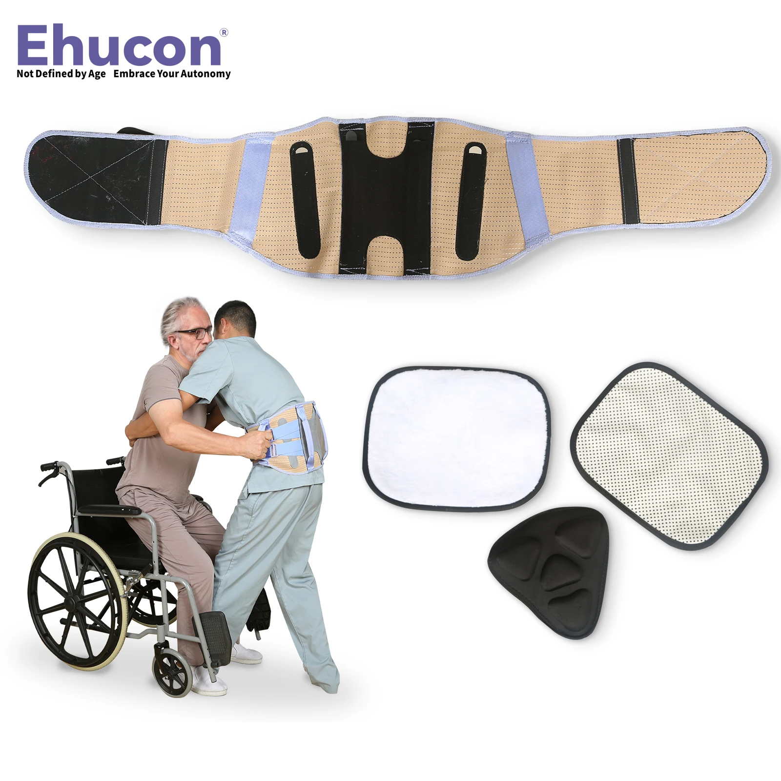 

Пояс для поддержки при ходьбе Ehucon Comfort Caregiver: облегчение боли в пояснице, помощь при переноске пациентов, физиотерапевтический пояс с ручками