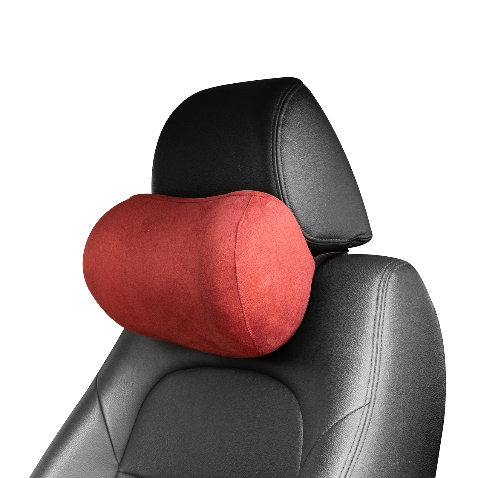 Forbell Car Headrest Pillow Soft Suede Fabric Memory Foam Car Neck Pillow Ultimate Comfort and Support for Driving and Travel