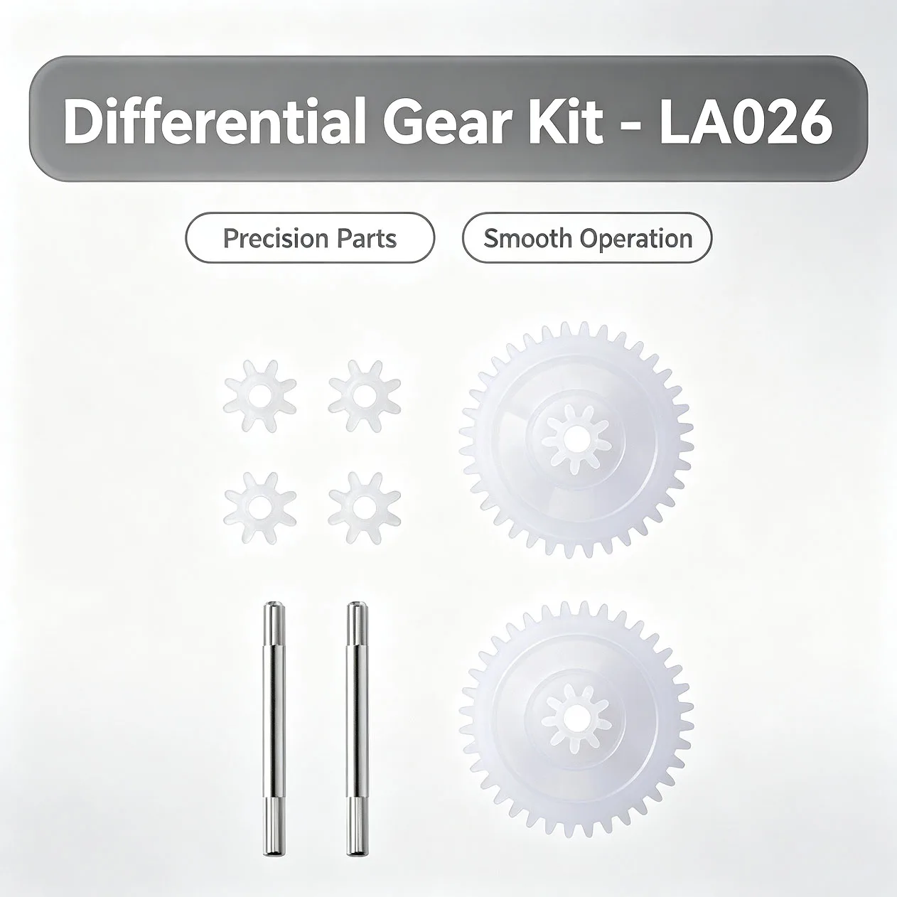 48 Single-Axis Plastic Reduction Gear Kit for DIY Robot Toy Educational Building Set Compatible with Popular Building Blocks