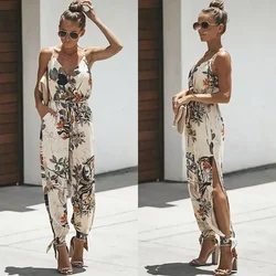 2024 Summer Design New Product Fashion V-neck Bareback Strap Printed Loose Women's Clothing