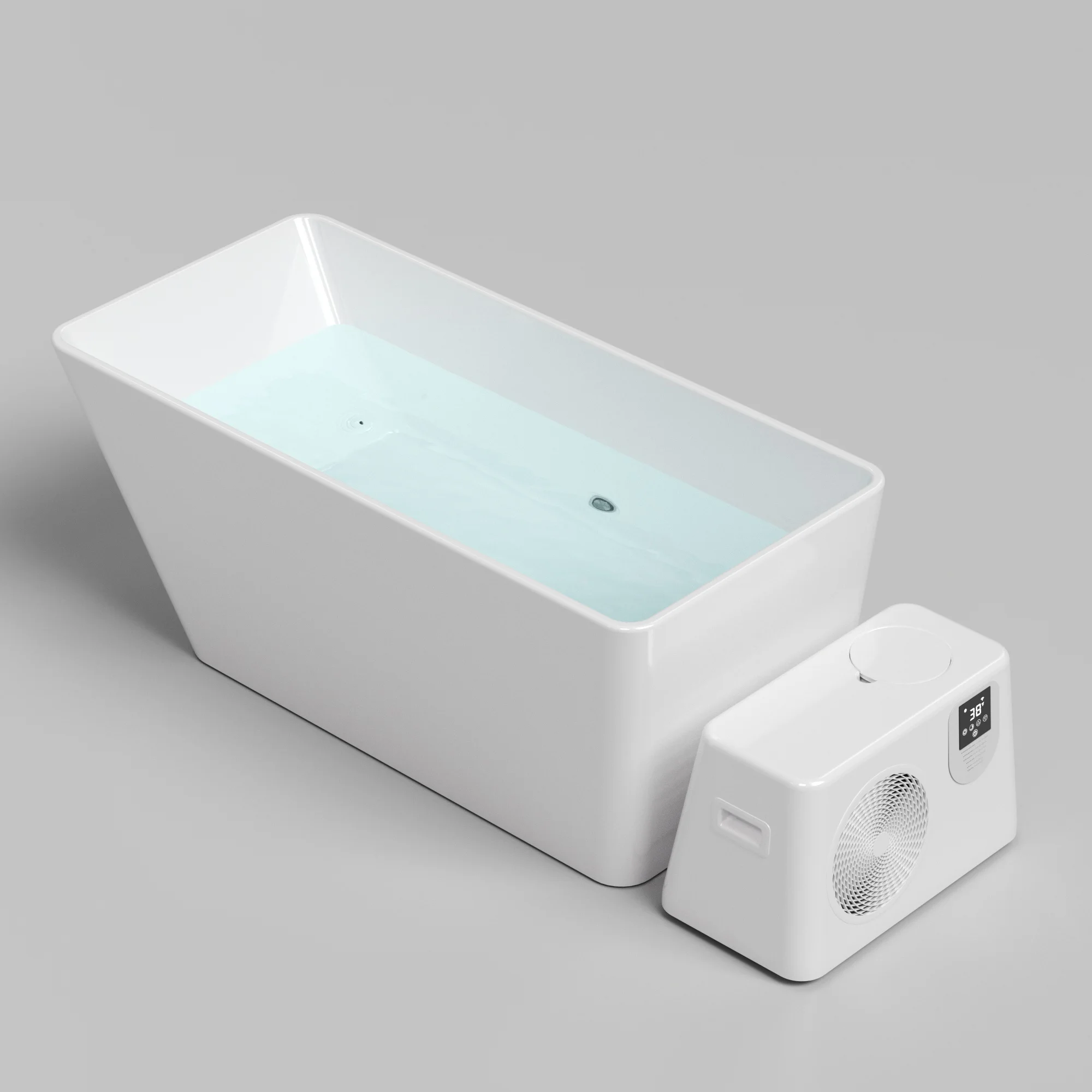 

Bathtubs For Acrylic Cold Plunge Bathtub With Integrated Water Chiller & WiFi Ozone For Hot/Cold Sports Recovery Bathroom Hotel