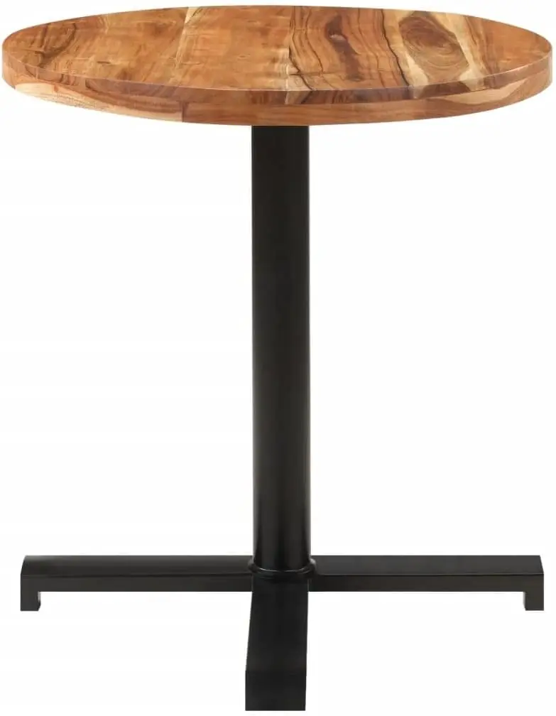 Bar Table Height Pub Table Bistro Kitchen Cafe Dining Easy Assemble Top Table Sturdy Metal Frame Indoor,Bistro Table Round