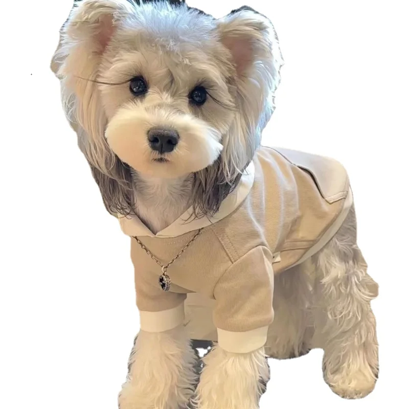 Autumn and Winter New Dog Clothes Thickened and Warm Dharma Dou Schnauzer Bixiong Teddy Shiba Dog Cat Sweater Coat image 5