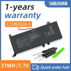 SUOZHAN 7.6V 37WH B21N1818 Bateria do laptopa ASUS VivoBook 17 X712 X712FA X712FB B21N1818-2 C21N1818 B21N18-3 B21N18-1