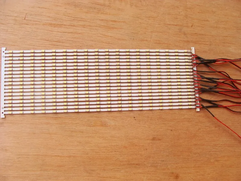 10Pcs 7~ 10 inch LCD display LED backlight light strip, modified light strip, length 20.6cm 3 strings of 6 and 18 beads