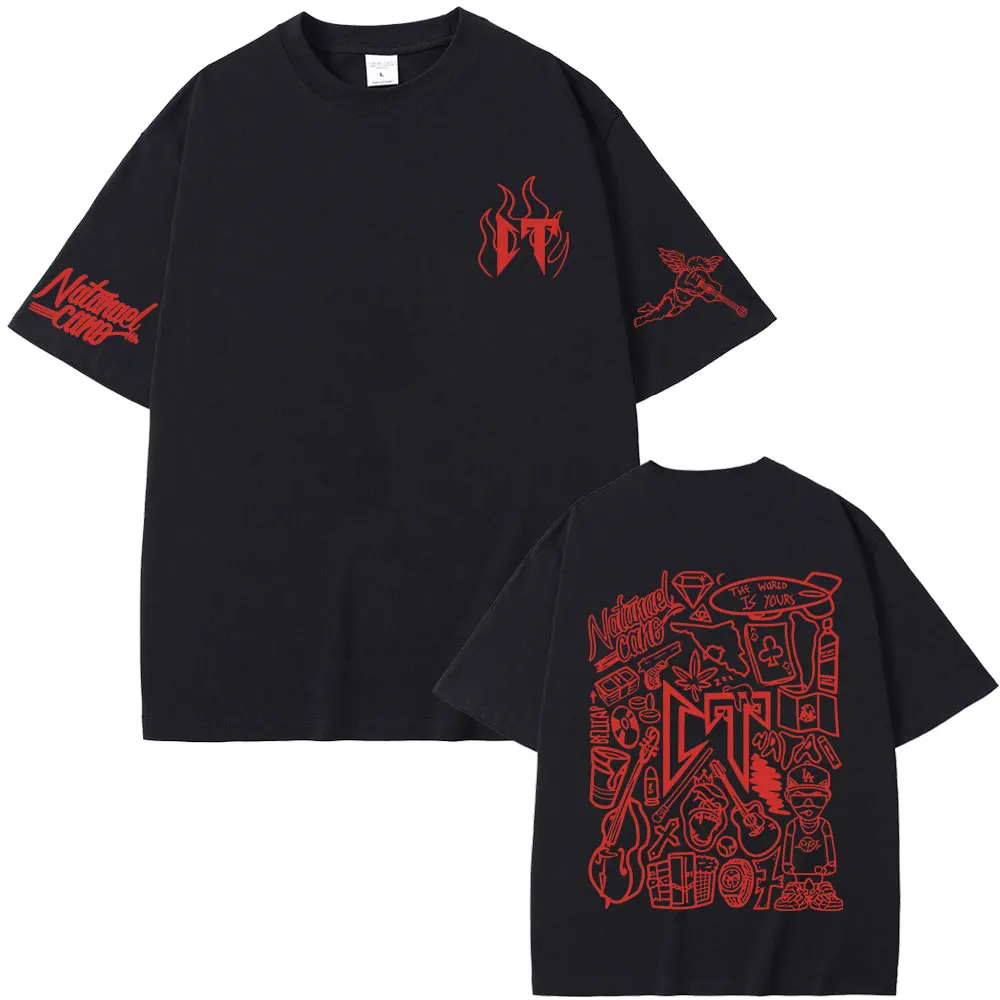 

Best Famous Singer Natanael Cano Corridos Tumbados Sloth CT Print Tshirt Men Women Vintage Hip Hop T-shirt Male Oversized Tees