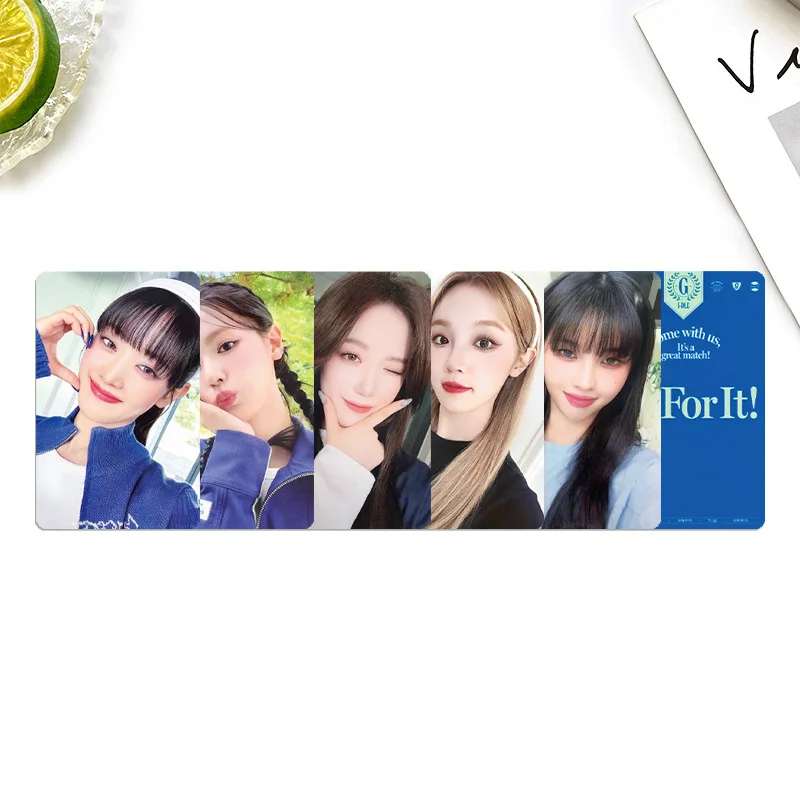 Juego de 5 tarjetas Lomo para selfies DE LA TEMPORADA 2024, fototarjetas para seguidores, YUQI, Miyeon, MINNIE, regalos de cumpleaños, KPOP IDLE Go For It