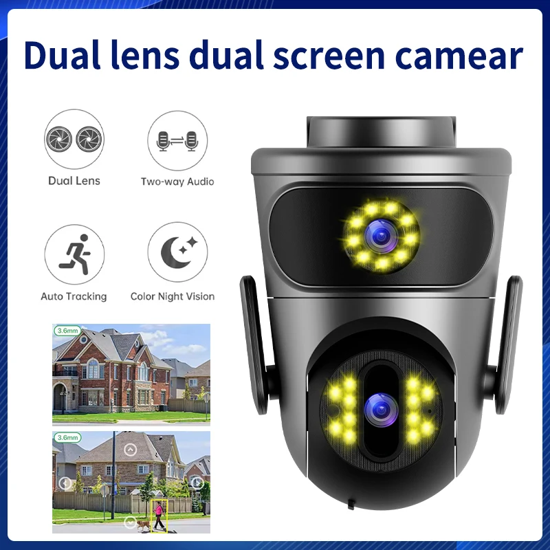 

Полноцветная беспроводная Wi-Fi камера ночного видения 1080P Full HD с PTZ-зумом, Wi-Fi, для умного дома, с двусторонней связью, датчиком движения, тревожной сигнализацией, отслеживанием движения, для ухода за пожилыми людьми и домашними животными, камера