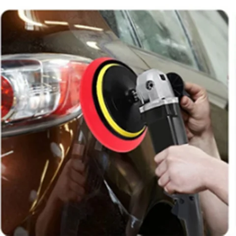 5개입 6인치 스펀지 자동차 광택 패드 왁싱 키트 보트 자동차 광택 버퍼 휠 폴리싱 흠집 제거