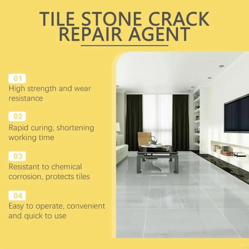 Marble Chip Repair Set Professional Tile And Marble Crack Repair Glues Ceramic Floor Tiles Potholes Repair Pastes 