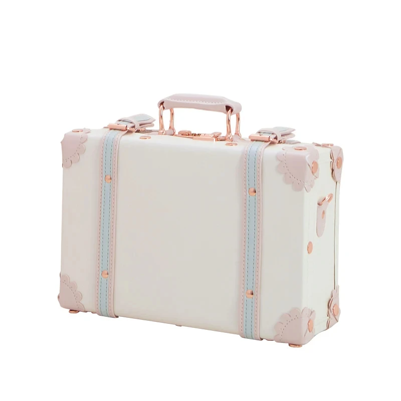 2024 Vintage Suitcase Carry On case Hardside Rolling Spinner Retro Style for Travel hand case