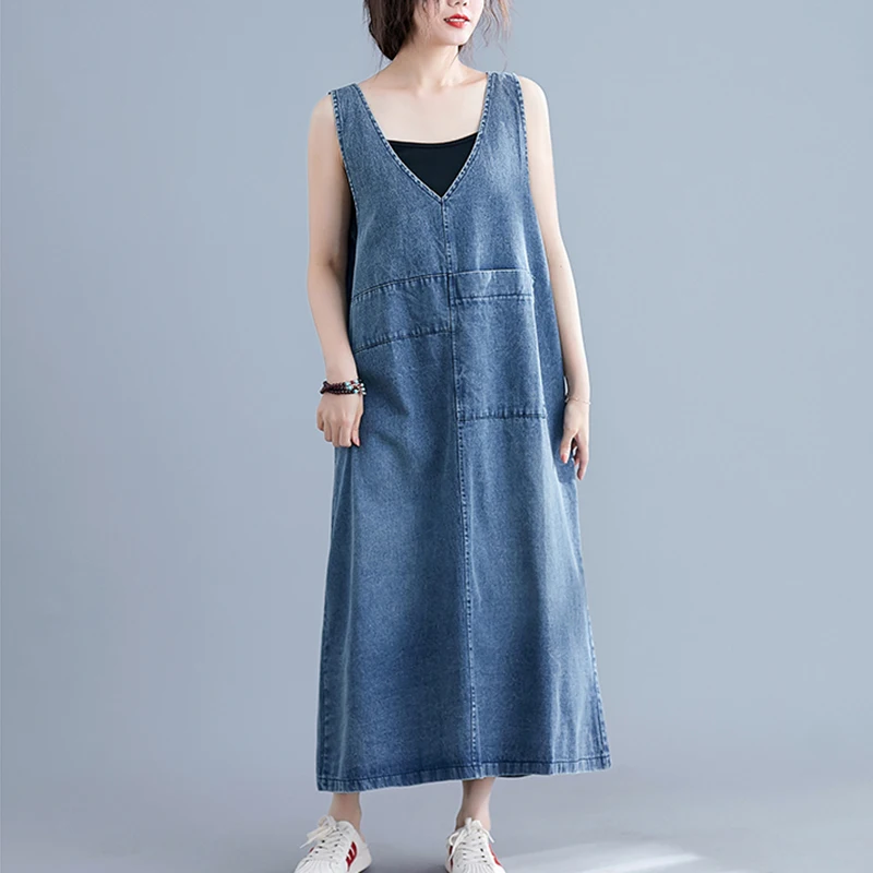 Primavera Estate Nuovo colore puro V-ne Svel Dr Lunghezza midi da donna Patchwork retrò Cinturino di grandi dimensioni Dr