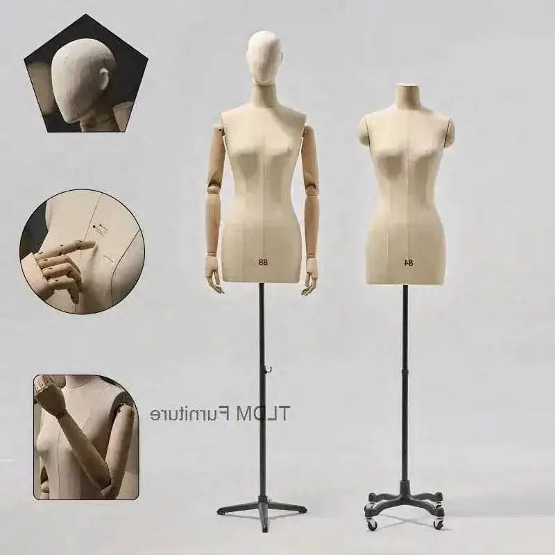 

Can Professional Metal Tailor m Mannequins Base Sewing Dress Female Stands Model Clothes Mannequin Design, Bust Pin i