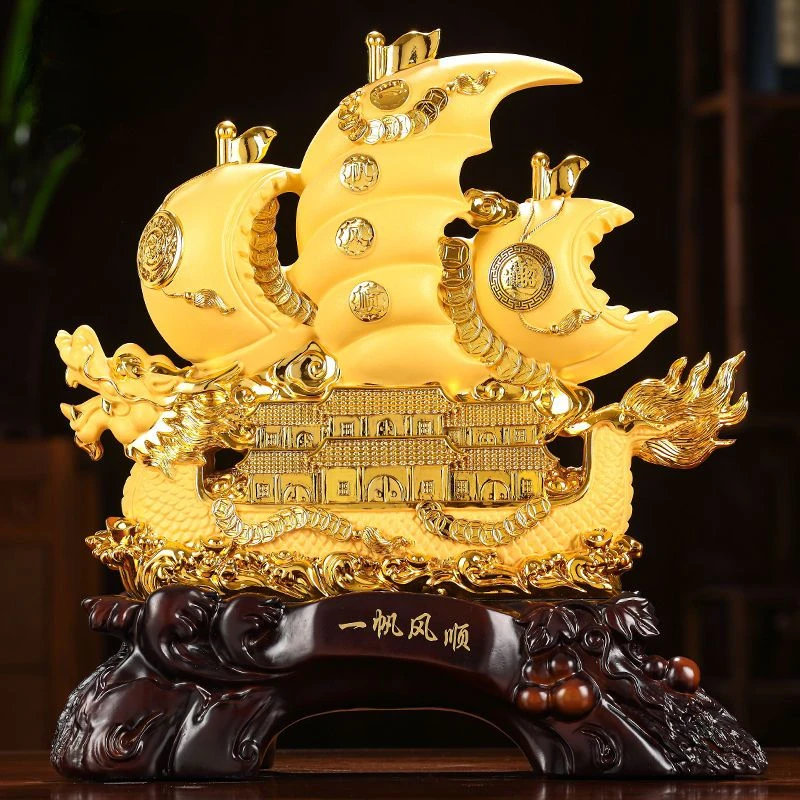 Smooth Sailing Boat Decorations Housewarming Relocation Gift Giving Boss's Office Financial Attraction Decoration Home