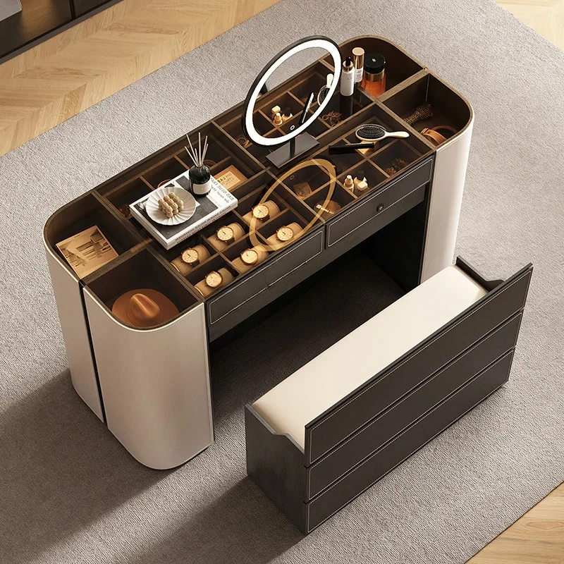 

Modern minimalist lock integrated bedroom minimalist makeup table dresser
