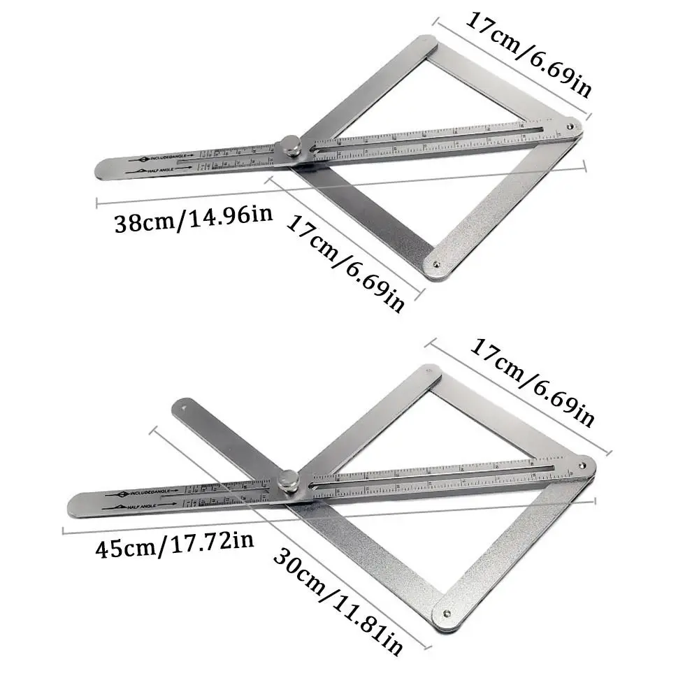Corner Measuring Corner Angle Finder Multi-angle Freely Scalable Angle Finder Protractor Multifunction with Clear Scale