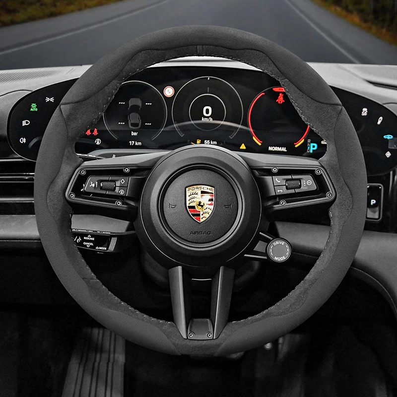 Coprivolante in Alcantara Segmentato per Porsche Carrera 996, Macan 957, Boxster 986, 718