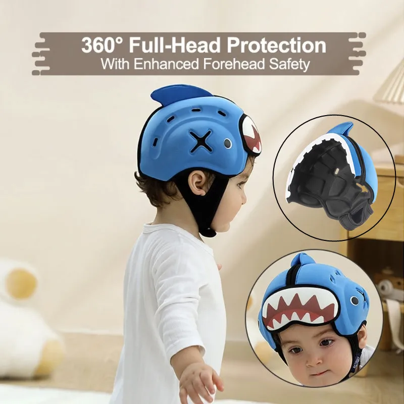 New Safety Baby Walk Learning Head Protection Helmet Hat Shockproof Anti-Collision 360° All-round Head Protector Bonnet for Baby