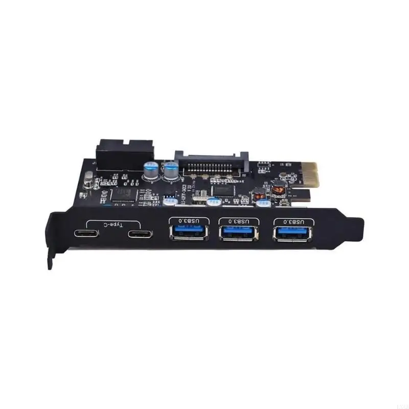

LXAA 5Gb Usb3.0 Pcie Card 5-портовый адаптер расширения PCI-E на USB3.0 Type-C для ПК