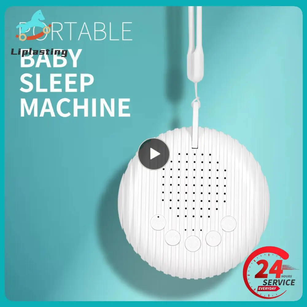 White Noise Sound Machine Portable Baby Sleep Machine 10 Soothing Sounds Volume Adjustable Built-in Rechargeable Battery USB