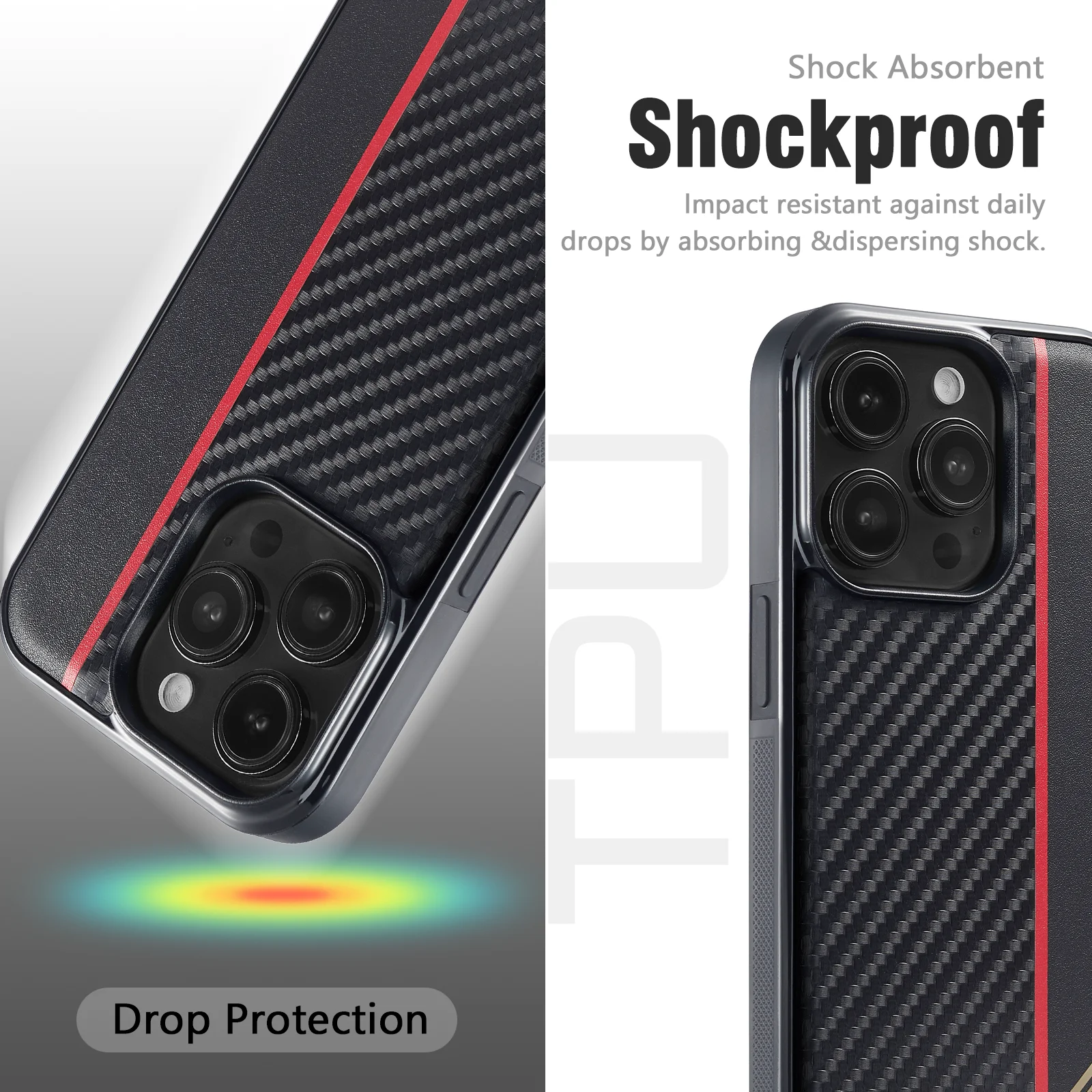 Carbon Fiber PU Leather Case For iPhone 17 16 14 15 Pro Max Air 13 11 12 Pro XR XS 8 7 Plus SE Protection Antiski Business Cover