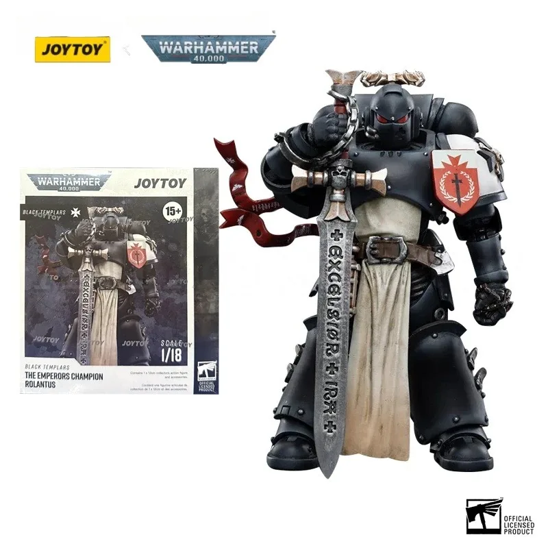 【En Stock】 JOYTOY 1/18 figurine noir templiers le Champion des empereurs Rolantus réédition Version Anime modèle militaire