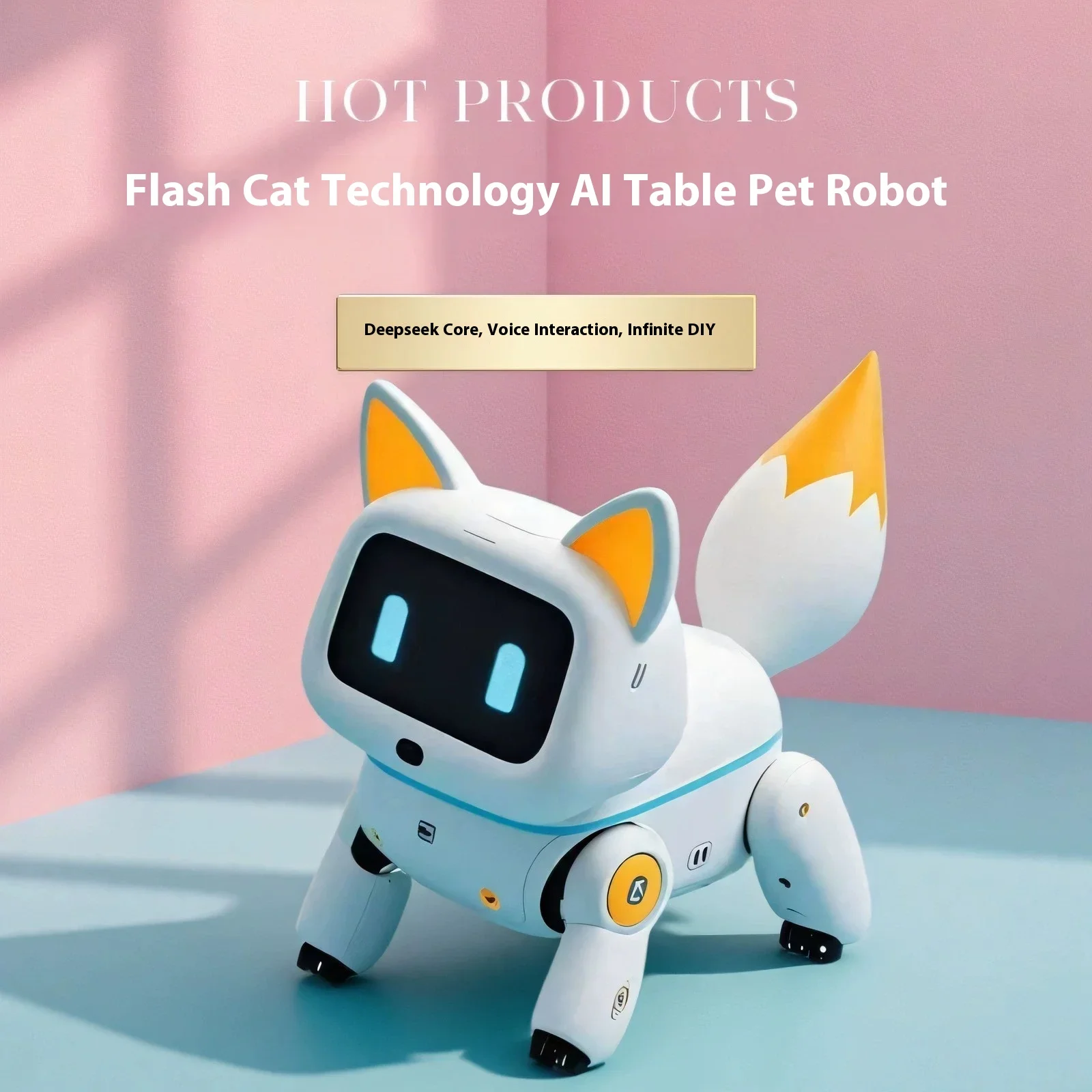 AI روبوت الحيوانات الأليفة صوت توقظ التفاعل الصوتي داخليا Deepseek تثبيت الروبوتات الذكية التعرف على بصمات الصوت هدية مخصصة