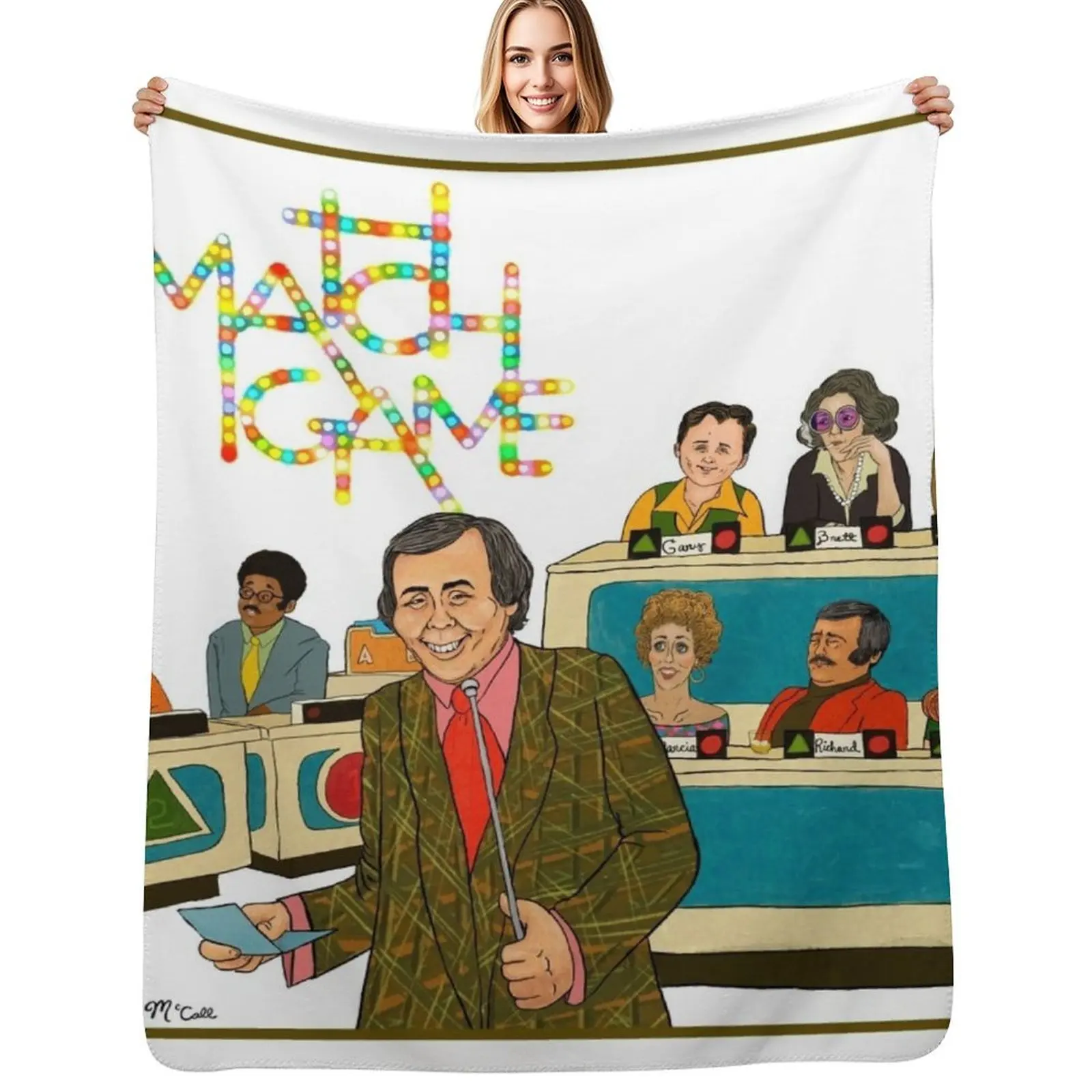 

Match Game Throw Blanket Soft Cozy Blanket for Pet Kids Adults